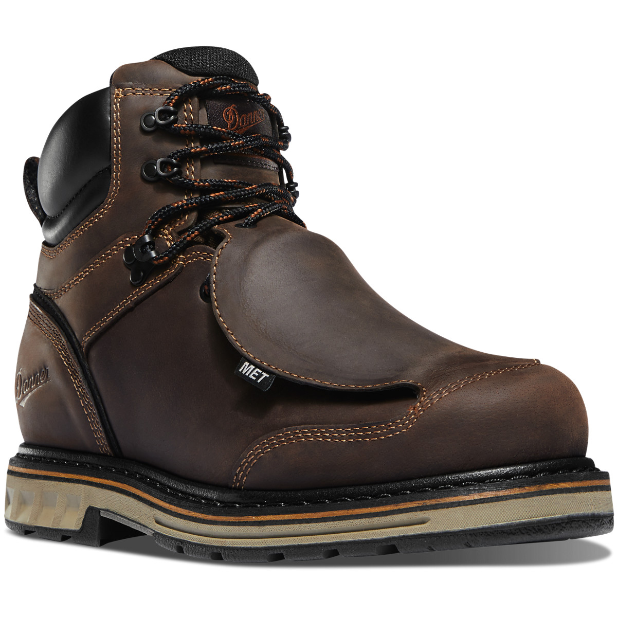 Botas De Trabajo Danner Hombre Mexico - Steel Yard 6 Marrom Oscuro - IJBRL6781